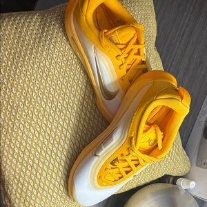 Nike Vibrant Yellow and White Sneakers A Ones